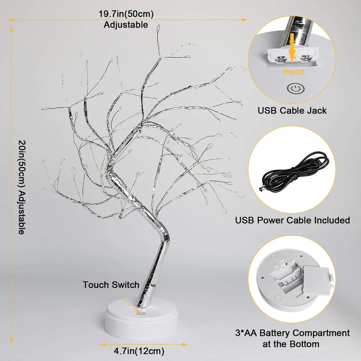 DIY Bonsai Tree LED Light