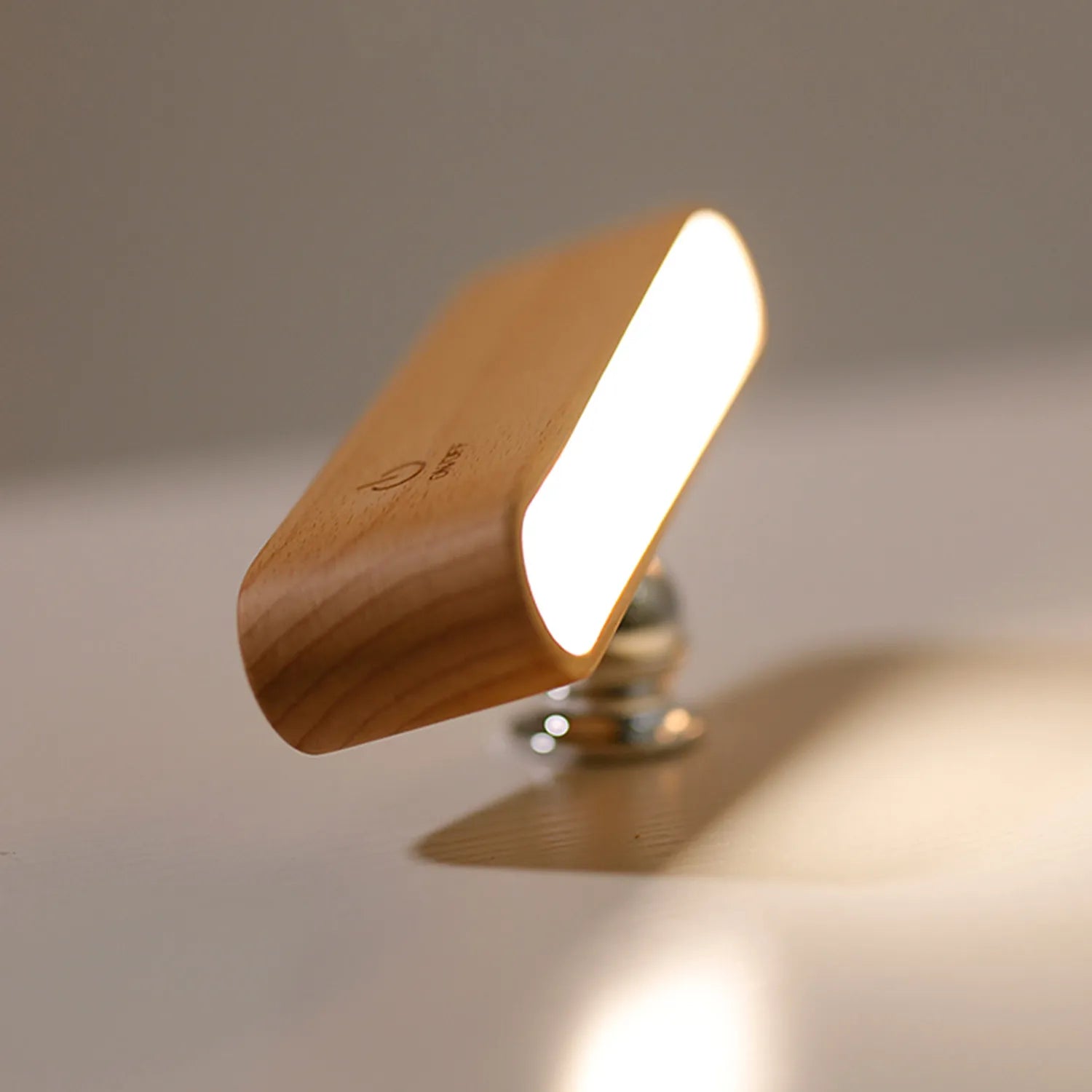 LED Wooden  Rotatable Magnetic Lamp