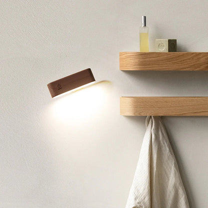 LED Wooden  Rotatable Magnetic Lamp